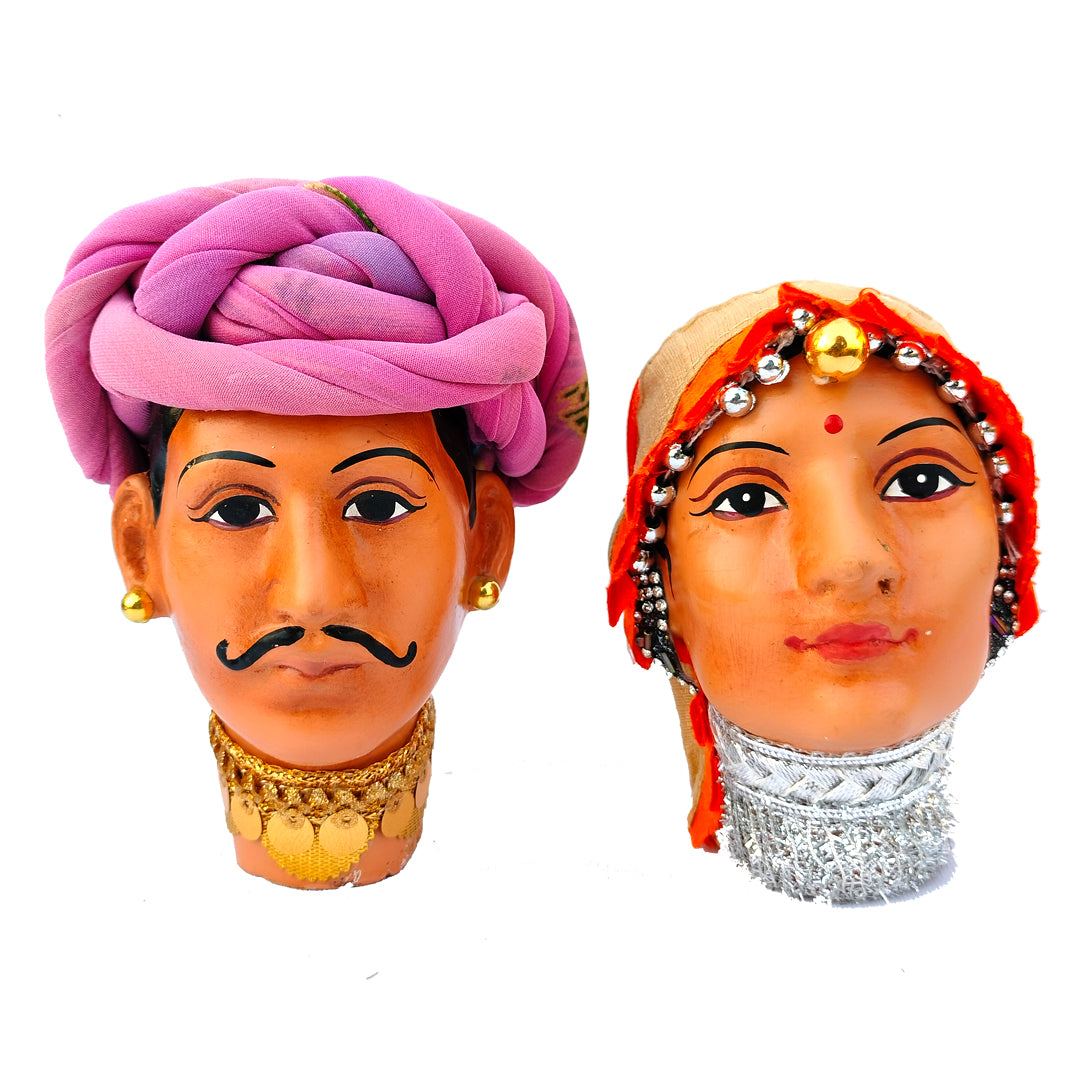 Traditional Rajasthani Couple Table Top Decor