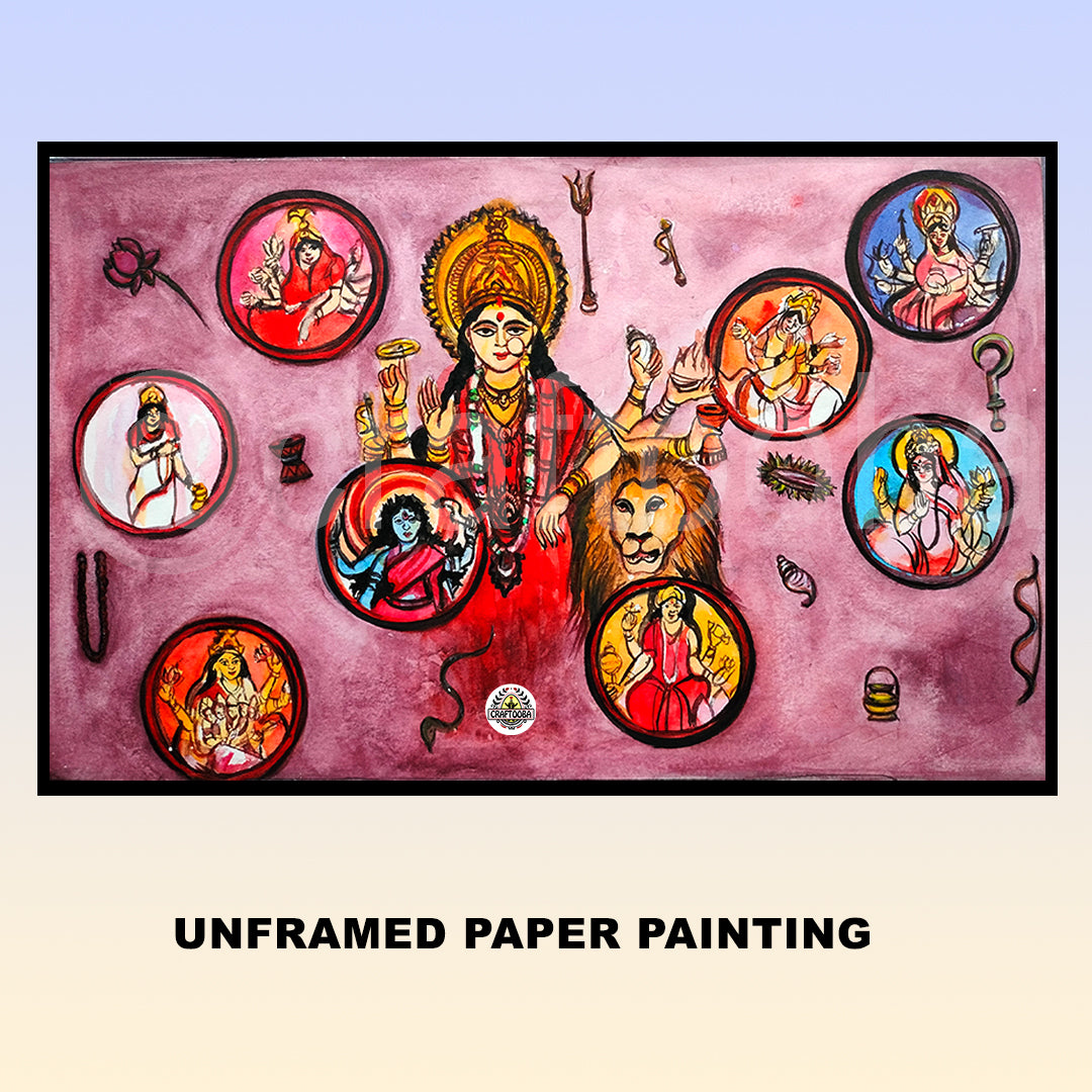 Craftooba Unframed Original Paper Paintings | Paintings | Handpainting | Paper painting | Unframed | Original Painting |