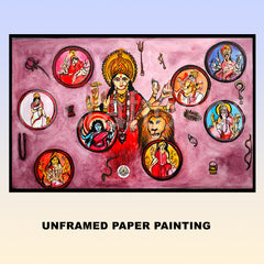 Craftooba Unframed Original Paper Paintings | Paintings | Handpainting | Paper painting | Unframed | Original Painting |