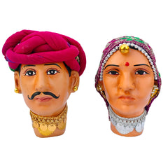 Traditional Rajasthani Couple Table Top Decor