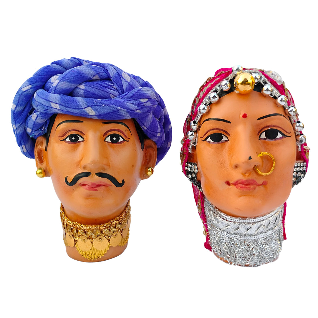 Traditional Rajasthani Couple Table Top Decor