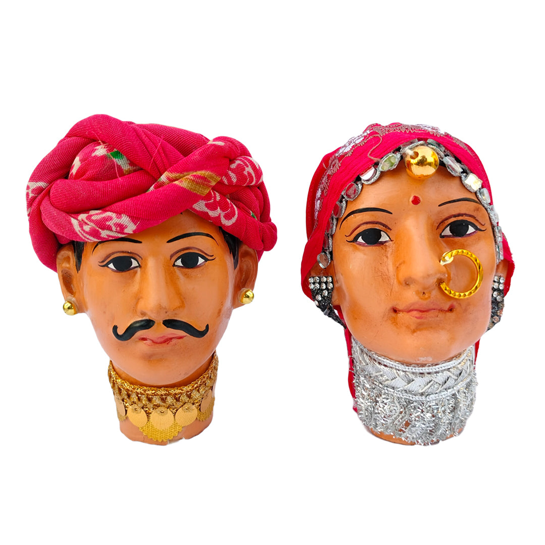 Traditional Rajasthani Couple Table Top Decor