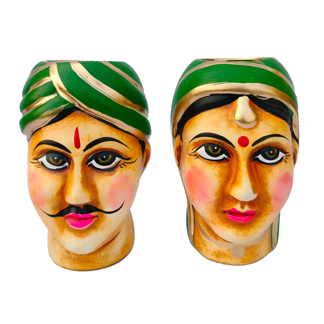 Indian Traditional couple candle light holder | Table top decor