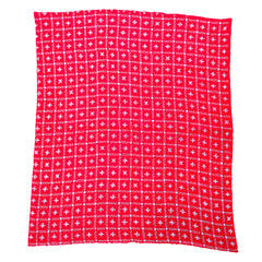 Red Kantha Hand Embroidered Blouse Material – Crafted by Women Artisans of Bengal | Blouse Piece | Blouse | Embroidered | Hand Embroidered Blouse Piece |