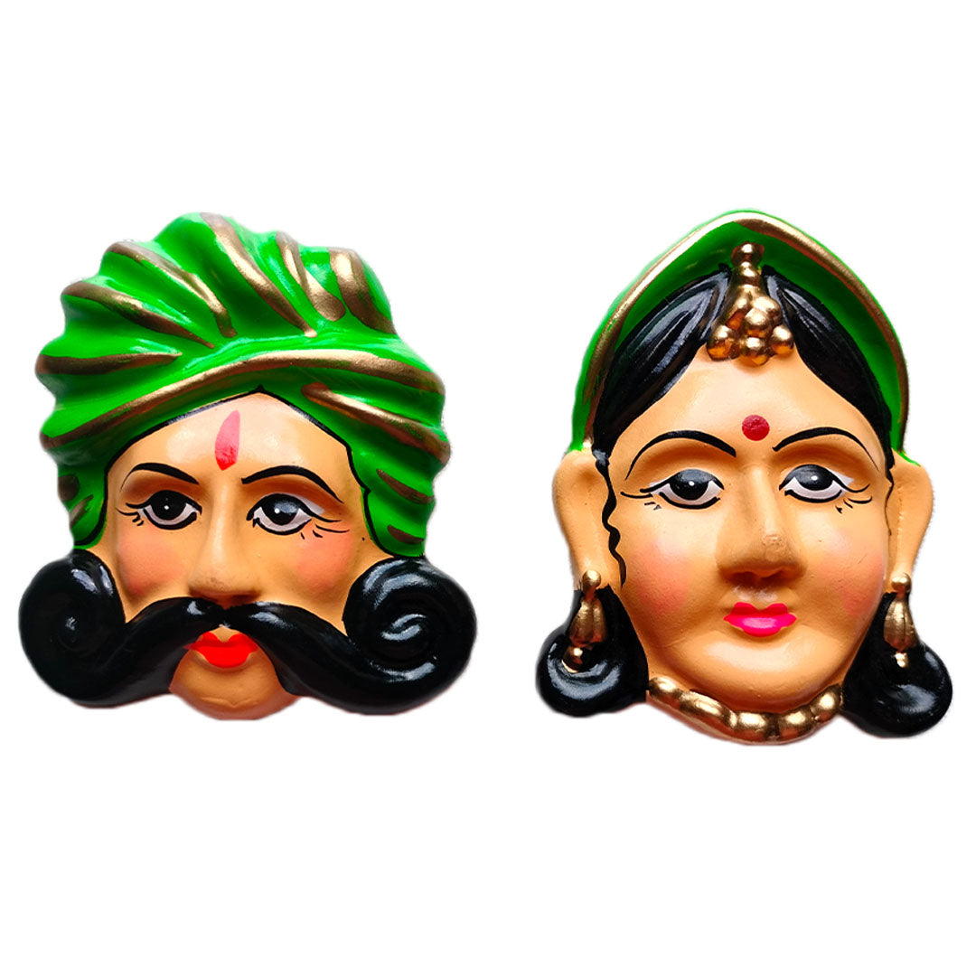 Rajasthani couple fridge magnet