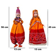 Craftooba Traditional Indian Puppets,Dolls, Vintage Rajasthani,Handmade Gypsy Dolls,String,Bohemian Home