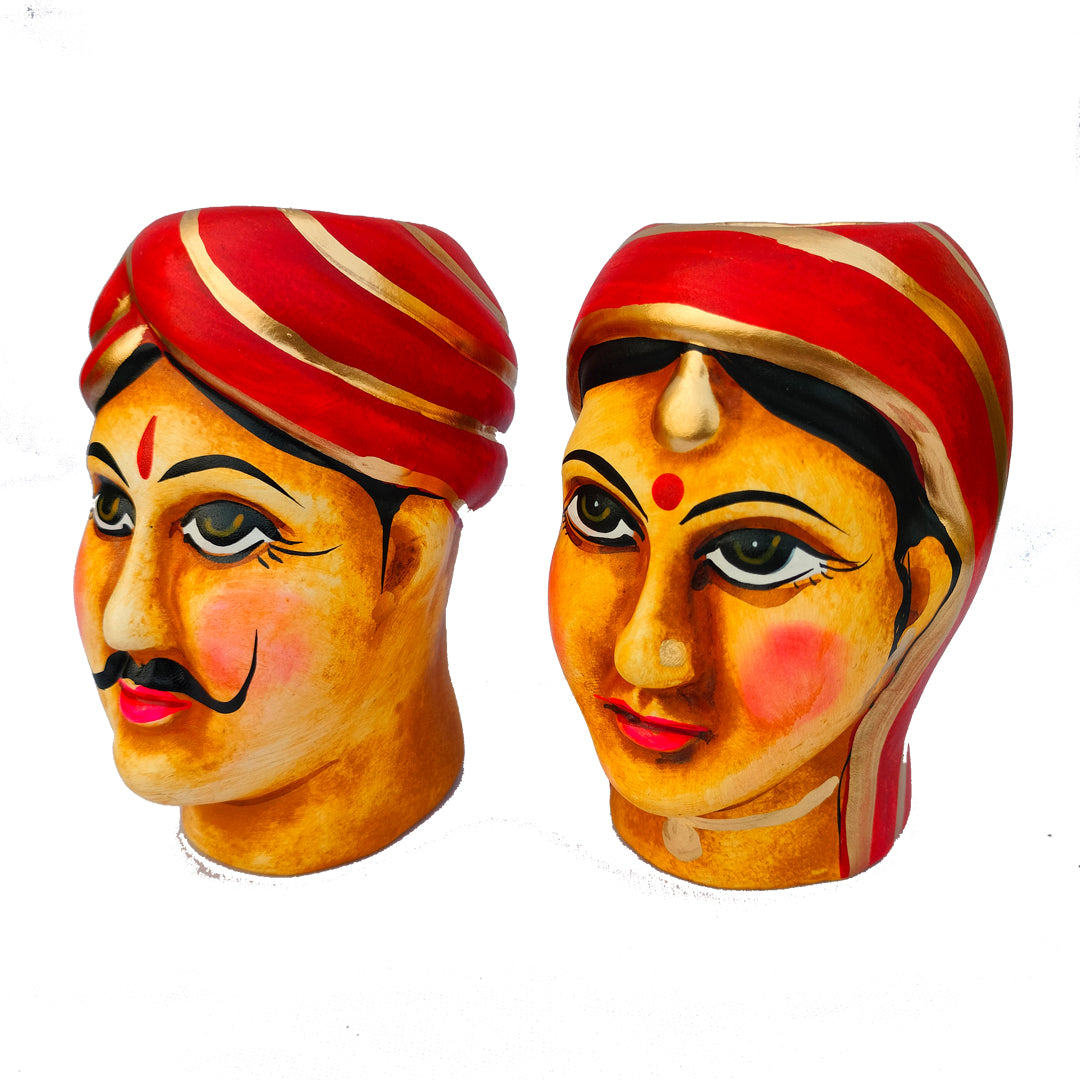 Indian Traditional couple candle light holder | Table top decor