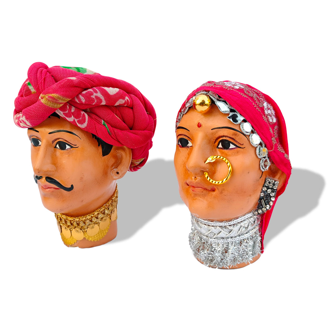 Traditional Rajasthani Couple Table Top Decor