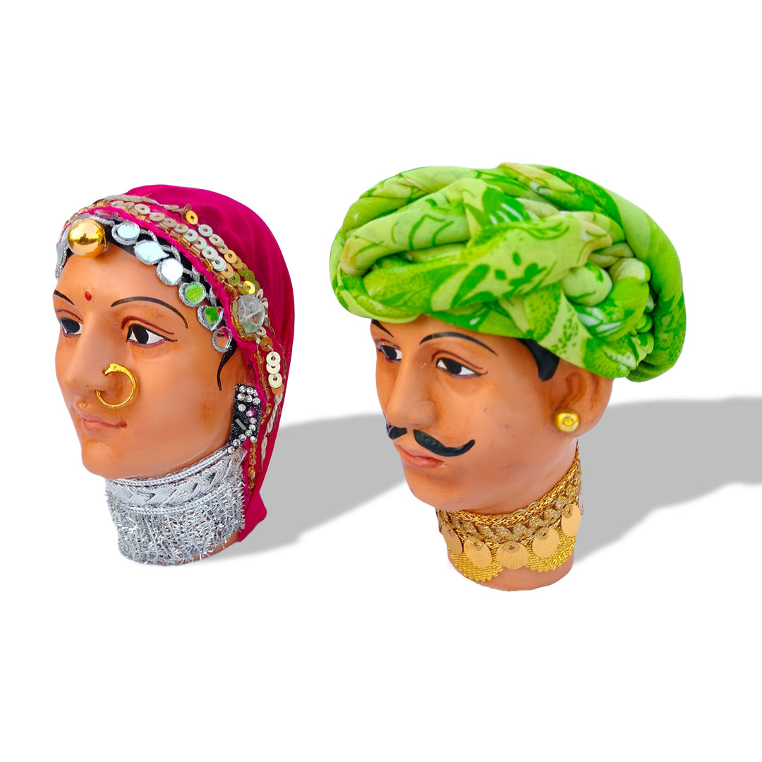 Traditional Rajasthani Couple Table Top Decor