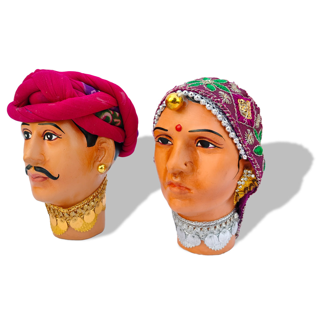 Traditional Rajasthani Couple Table Top Decor