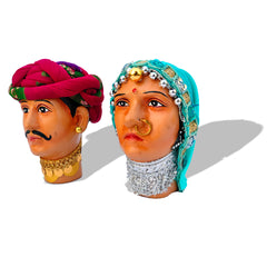 Traditional Rajasthani Couple Table Top Decor