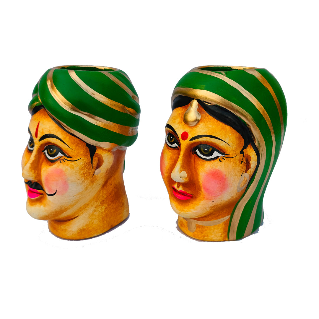 Indian Traditional couple candle light holder | Table top decor