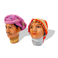 Traditional Rajasthani Couple Table Top Decor