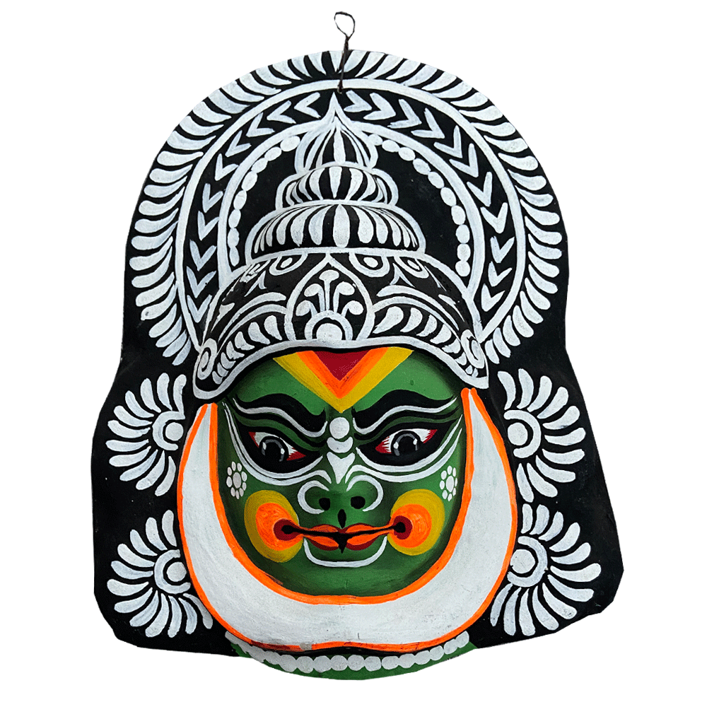 Paper mache face mask | Kathakali mask