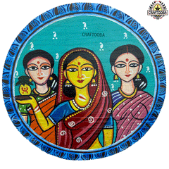 3 Indian Women Wall Plate | Wall Decor | Size 9 inches