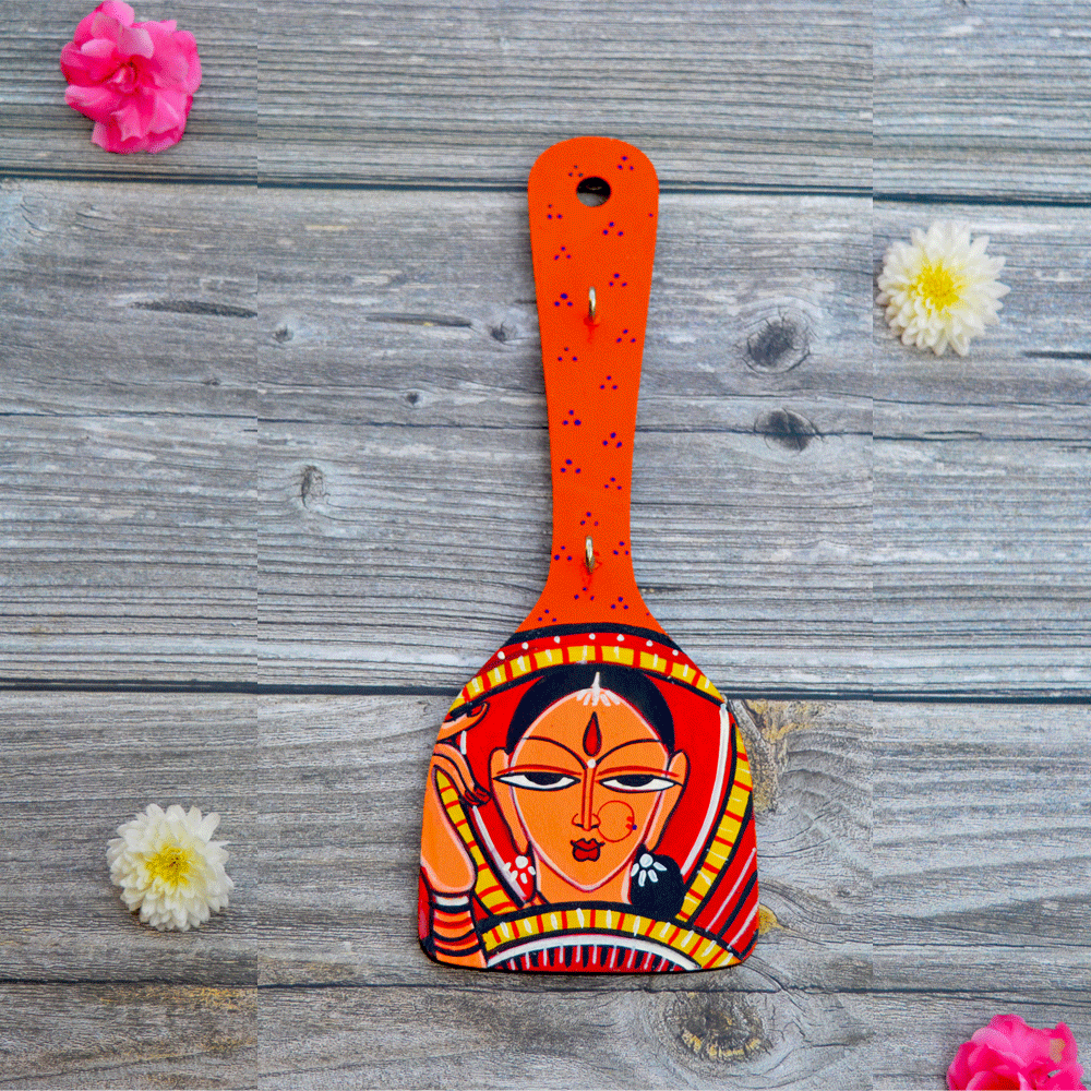 Wooden Hand painted and Hand crafted decorative beautiful Key Holder wall hangings | Wall Decor | Size 11 inches