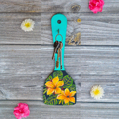 Wooden Hand painted and Hand crafted decorative beautiful Key Holder wall hangings | Wall Decor | Size 11 inches