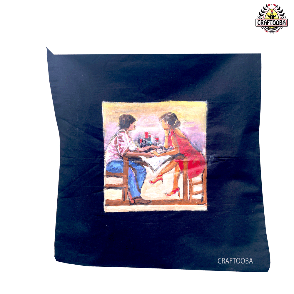 otton handpainted cushion Cover – 15 inches