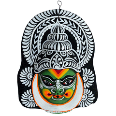 Paper mache face mask | Kathakali mask