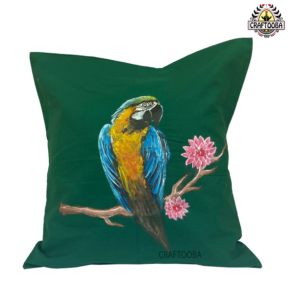 Cotton handpainted cushion Cover