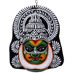 Paper mache face mask | Kathakali mask