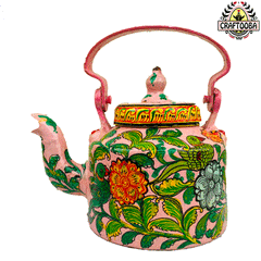 Pink PataChitra Art Aluminum Kettle - Medium