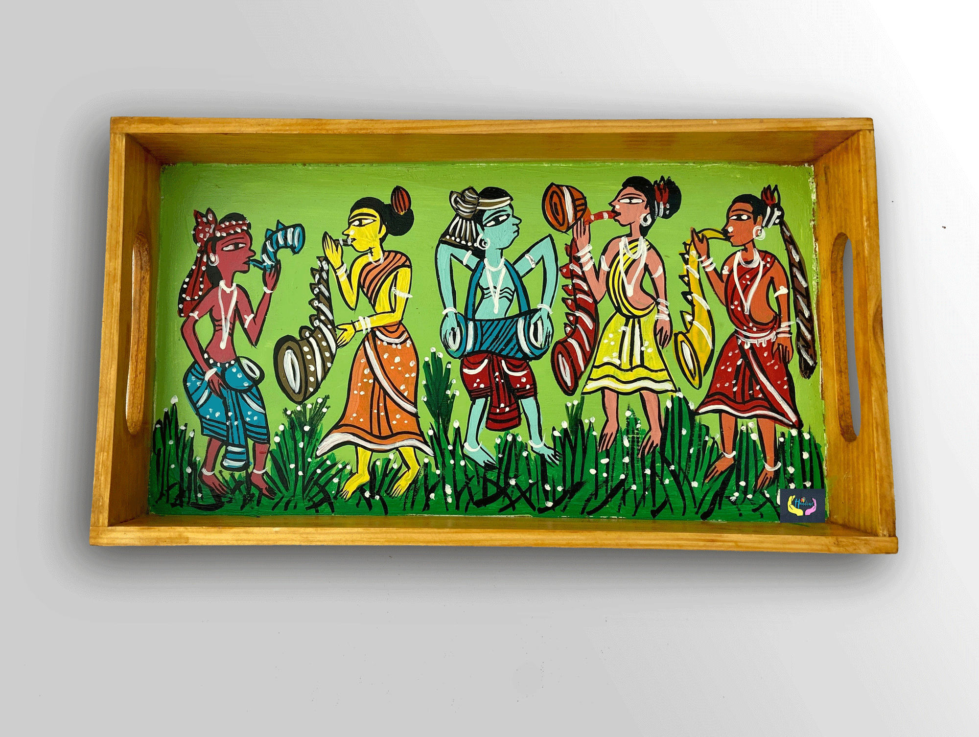 Handpainted Tray – Patachitra of West Bengal