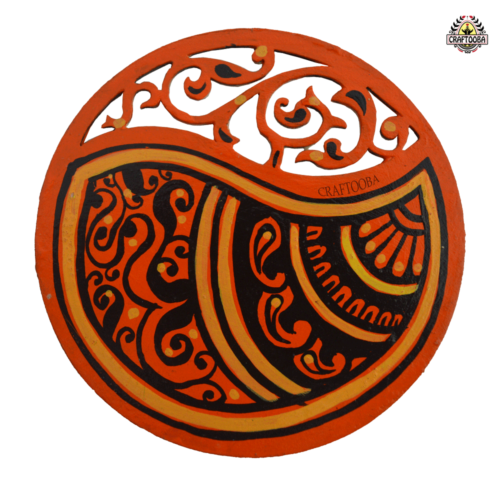 Engineered wooden handpainted Coasters art –  | Engineered wooden handpainted coaster decor