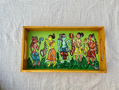 Handpainted Tray – Patachitra of West Bengal