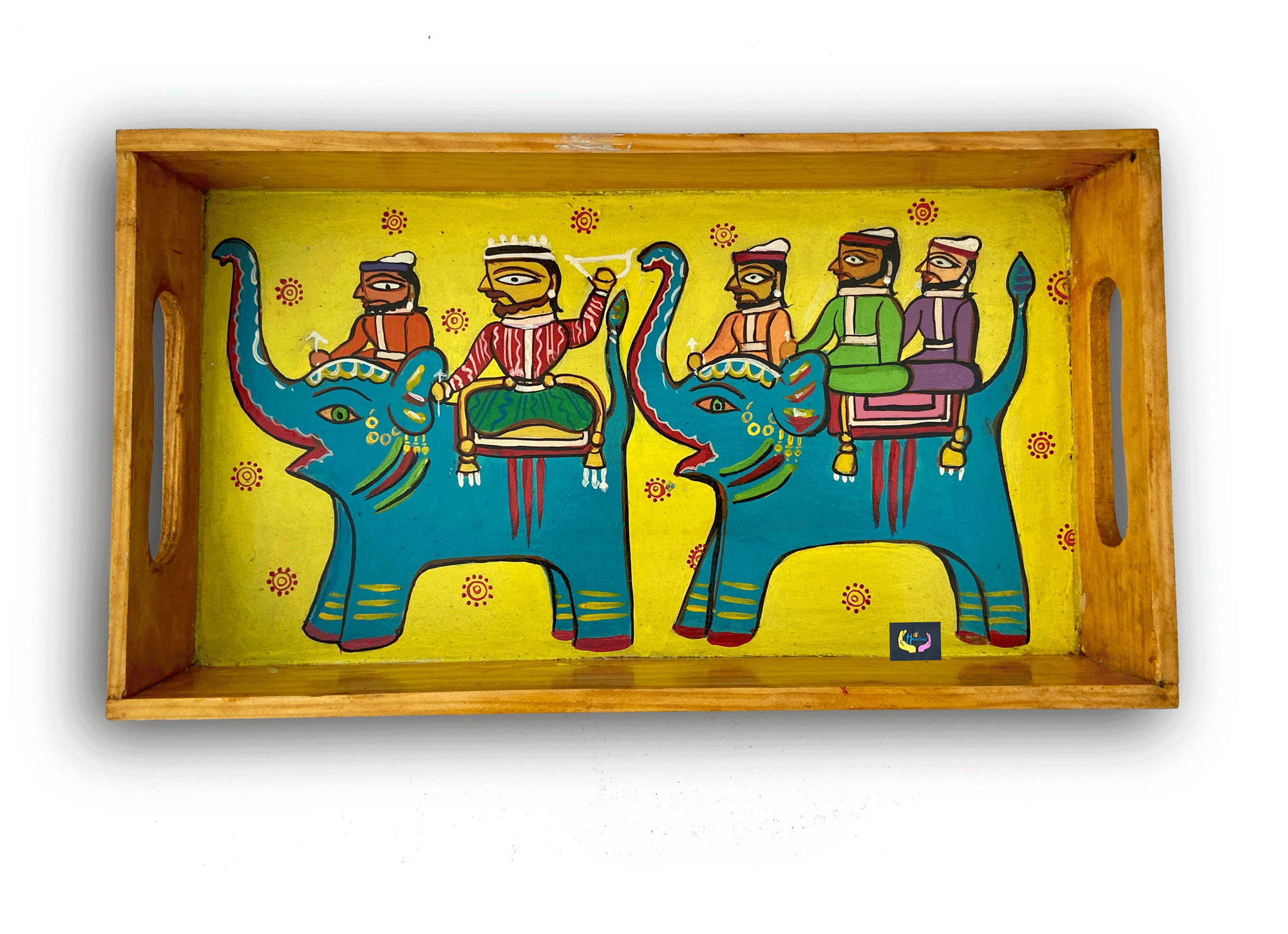 Handpainted Tray – Yellow