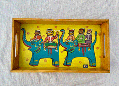 Handpainted Tray – Yellow