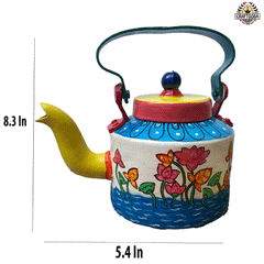 Lotus Painting Aluminum Kettle _ Large