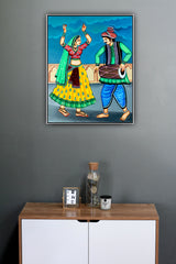 Craftooba Painting Art, Length- 12 Inch, Breadth- 10 Inch | Art | Wall Art | Painting | Rajasthani painting |