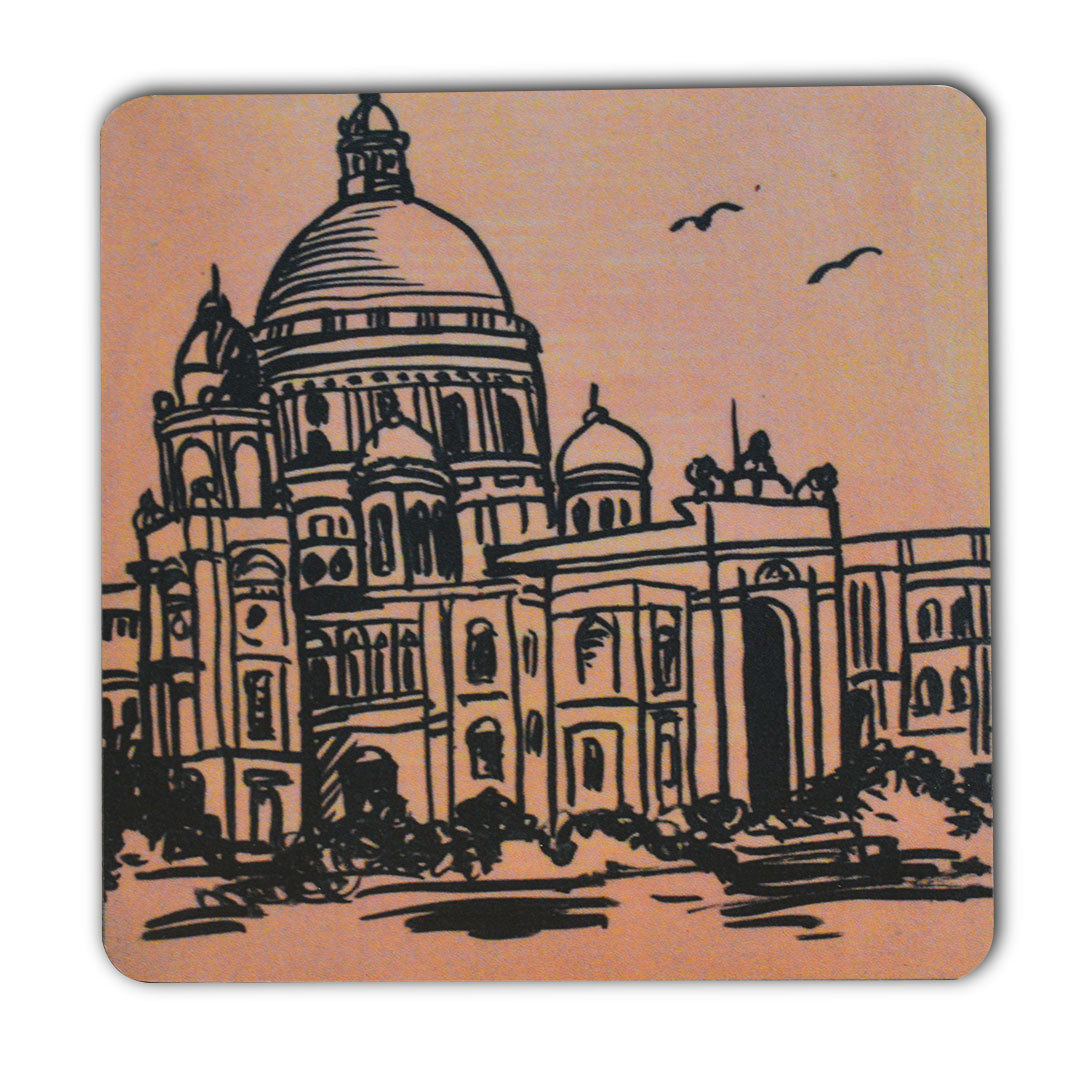 Kolkata Victoria Memorial Inspired Fridge Magnet L- 3.5 Inches, W- 3.5 Inches | Fridge Magnet …