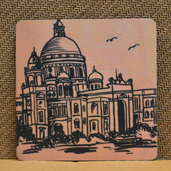 Kolkata Victoria Memorial Inspired Fridge Magnet L- 3.5 Inches, W- 3.5 Inches | Fridge Magnet …