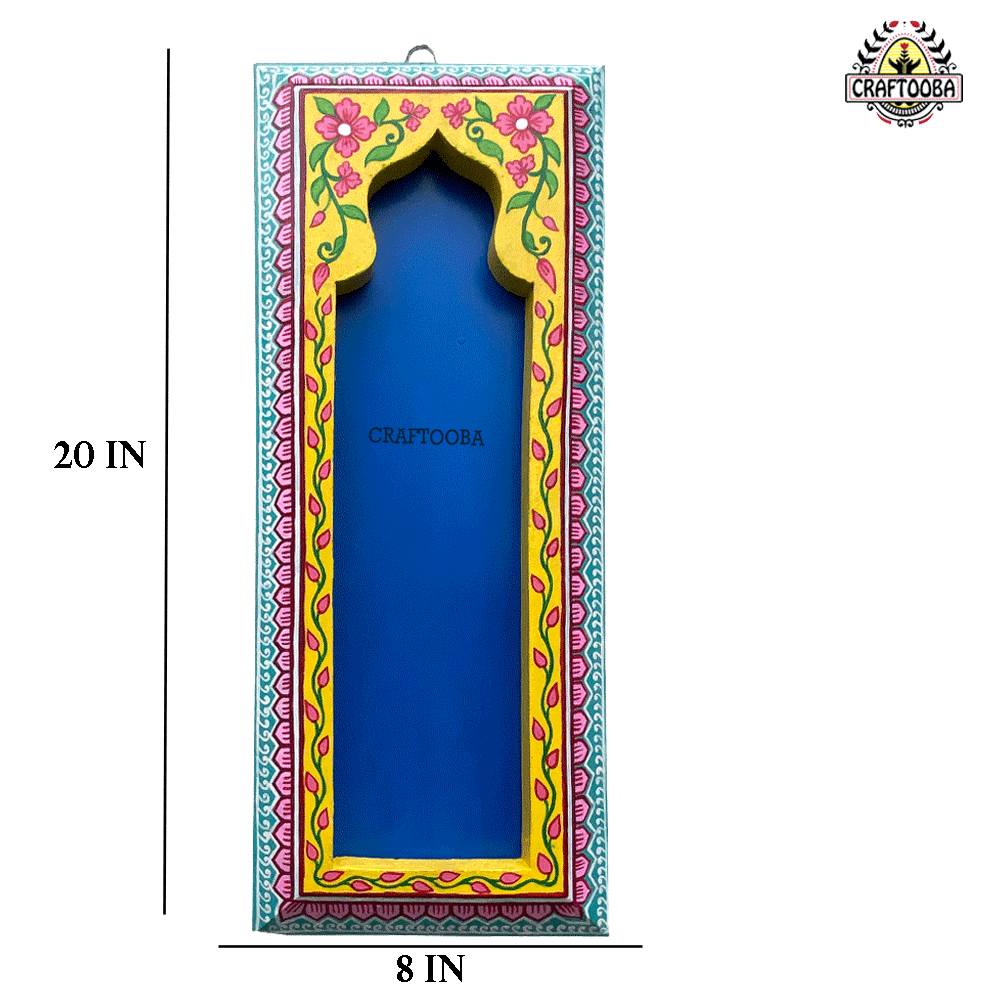 Wooden Hand painted and Hand crafted decorative beautiful wall Mirror Frames| Wall Decor | Size 20 inches