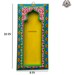 Wooden Hand painted and Hand crafted decorative beautiful wall Mirror Frames| Wall Decor | Size 20 inches